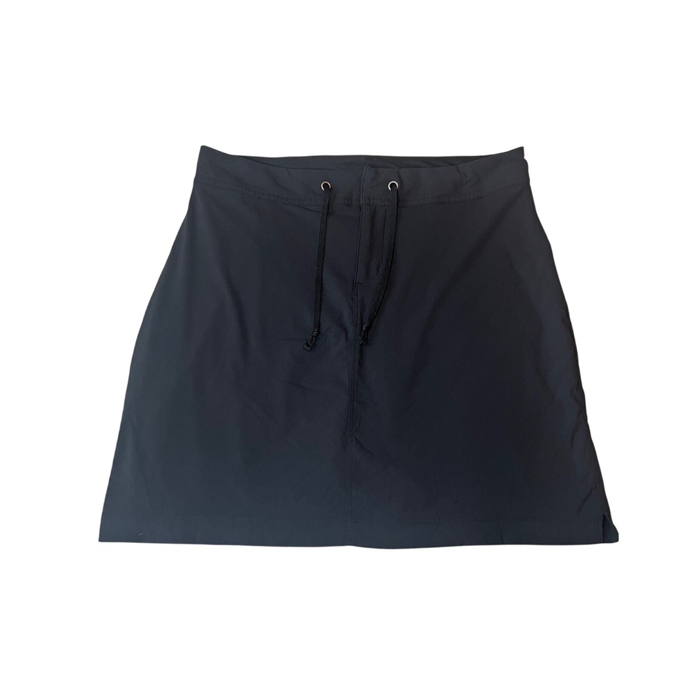 Columbia Womens Black Skort Hiking Golf Skirt Sz 6 Drawstring Waist Breathable